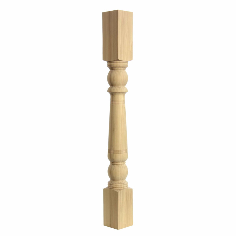 Turned Post - Style 210 - 34.5"H - Species:Poplar